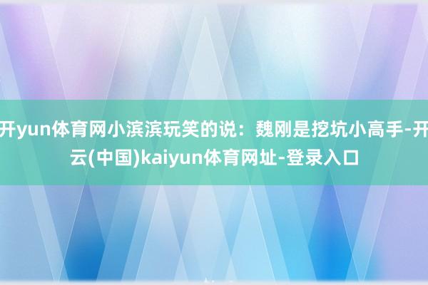 开yun体育网小滨滨玩笑的说：魏刚是挖坑小高手-开云(中国)kaiyun体育网址-登录入口